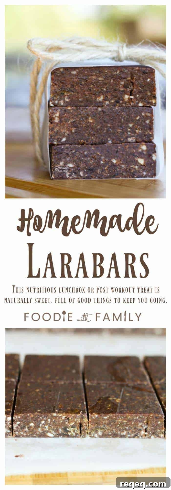 Homemade Larabars: Simple No-Bake Date and Nut Energy Bars 6 Homemade Larabars: This super nutritious, delicious lunchbox or post workout snack tastes more like candy bars than health food!