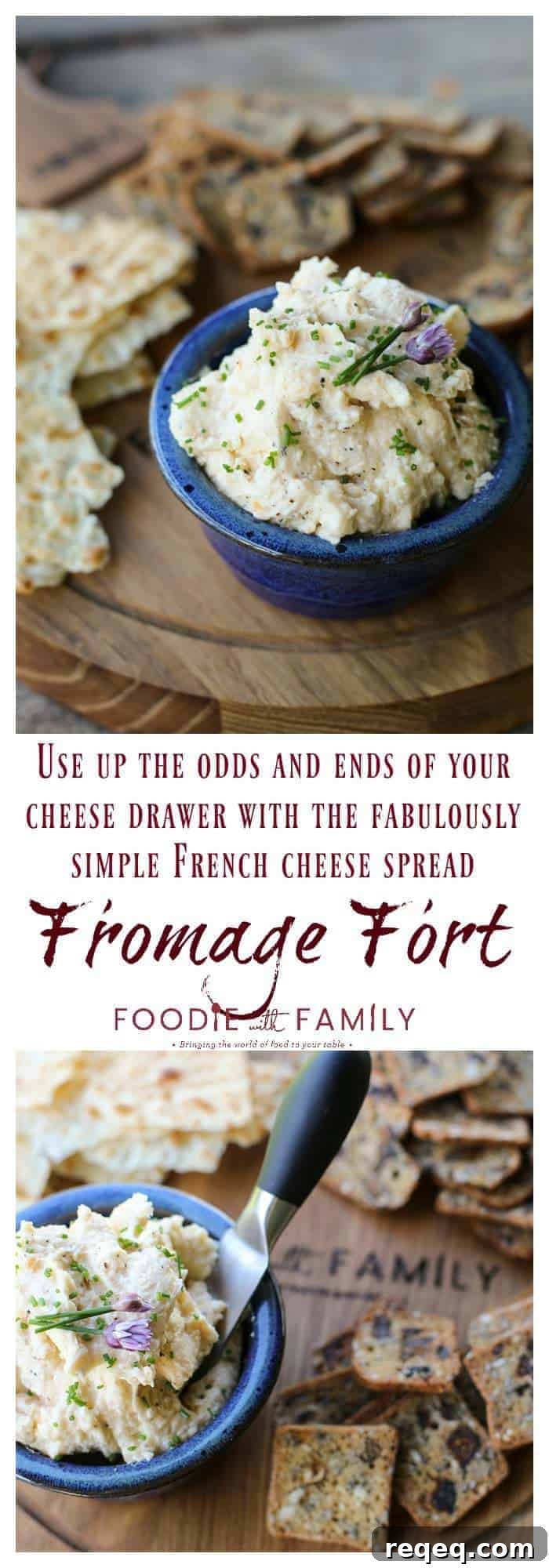 Fromage Fort: Rustic French Cheese Spread Recipe 6 Fromage Fort is a thrifty but fabulous French solution to odds and ends of cheese in your refrigerator. It's as easy as throwing a bunch of grated cheese, a little garlic, and a splash of white wine in a food processor!