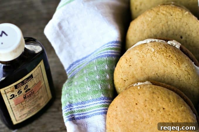Authentic Amish Maple Sandwich Cookies or Whoopie Pies from foodiewithfamily.com