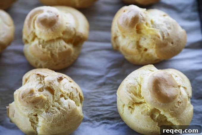 Classic French Profiteroles Recipe: Cream-Filled Choux Pastry Dessert 6 Homemade Cream Puffs, plus a bonus tip on how to freeze choux pastry ahead of time for almost instant cream puffs!