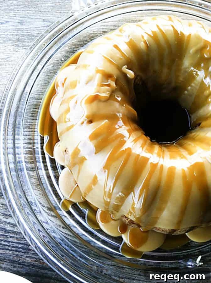 Pumpkin Spice Cake with Maple Frosting and Cider Caramel Drizzle 3 Pumpkin spice Cake with Maple Glaze and Cider Caramel